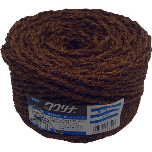 ユタカメイク 荷造り紐 シュロ縄玉 約3mm×100m ブラウン M-134-BW 1 巻