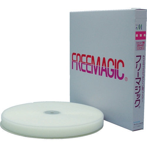 ユタカメイク 結束テープ フリーマジック切売り箱 25mm×25m ホワイト PG-511F 1 巻