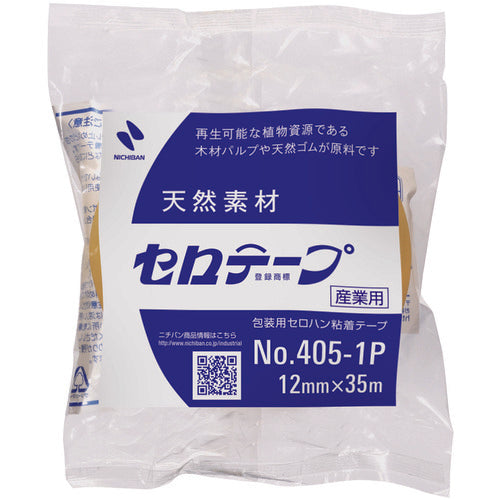 ニチバン セロテープ 405 1P 12mm×35m バイオマスマーク認定製品 4051P-12 1 巻
