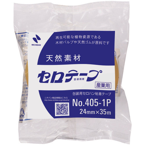 니티반 셀로 테이프 405 1P 24mm × 35m 바이오 매스 마크 인증 제품 4051P-24 1 권