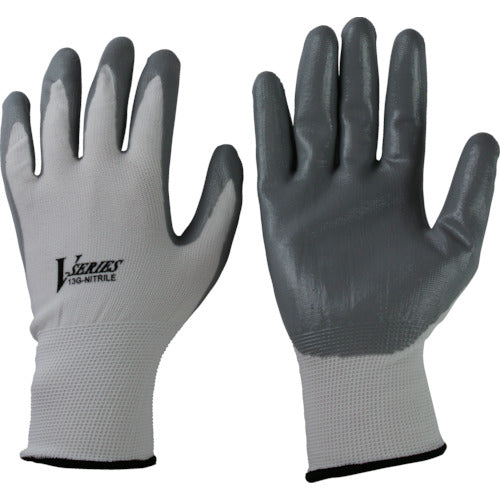 おたふく ニトリル背抜き手袋 ホワイト L A-32-WH-L 1 双