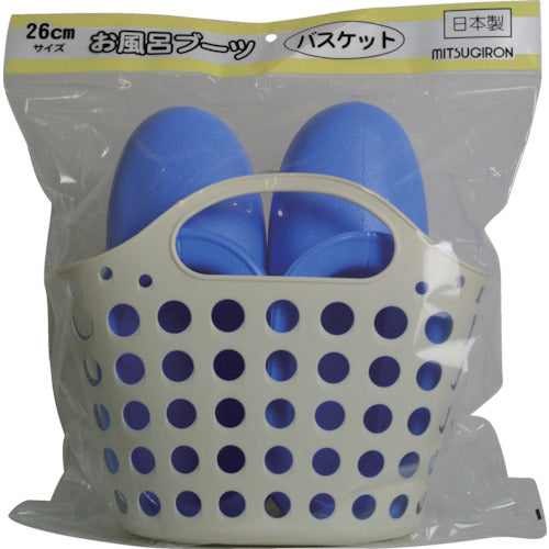 미츠기론 목욕 부츠 바구니 블루 BT-19-B BT-19B 1개