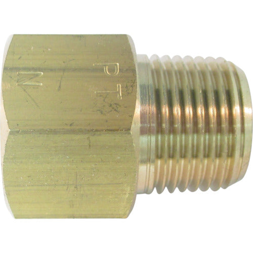ASOH Brass conversion socket, external PT1/8 x internal NPT1/8, NF-3011R, 1 piece