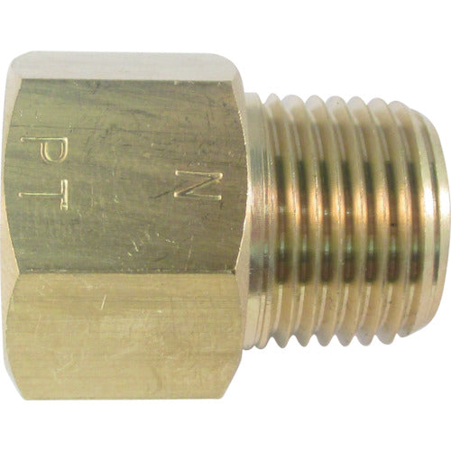 ASOH Brass conversion socket, external NPT 1/8 x internal PT 1/8, NF-3111R, 1 piece