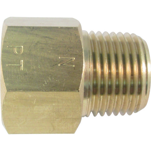 ASOH Brass conversion socket, external NPT1 x internal PT1, NF-3188R, 1 piece