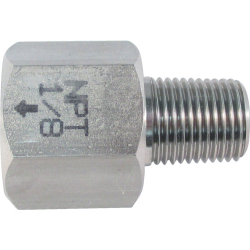 ASOH Stainless Steel Conversion Socket External PT1/8 x Internal NPT1/8 NF-8311 1 pc