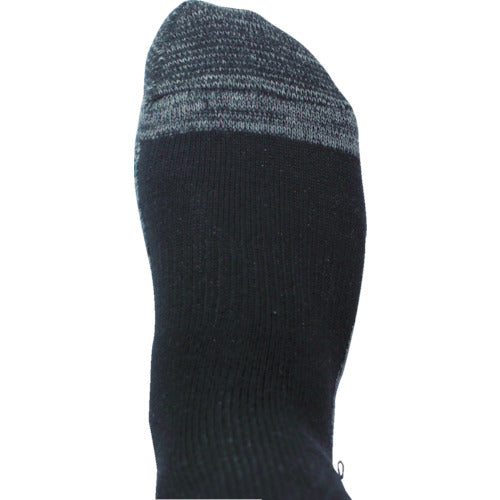 Otafuku Strong Socks, Bottom Strength Type, Black x Gray, Round Toe, Set of 2 Pairs, S-852, 1 PK