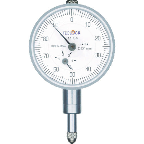 테크록 다이얼 게이지 측정 범위 0~4mm TM-34F 1개