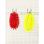 BURRTEC Barcute Plus Hygiene Management Scrubber, Medium Size, Soft, Yellow, BCPTA-MSY, 62807301, 1 pc