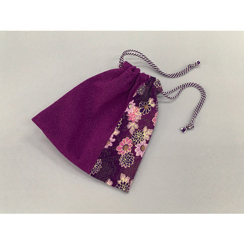 Yutakamiku Edo-uchihimo, thin round, approx. 5.5m, purple and white, AR-1033, 1 roll