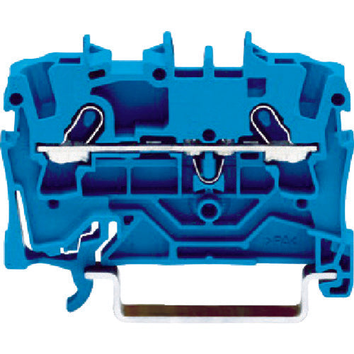 WAGO 스프링식 중계 단자대 2001 시리즈 2선식용 청색 2001-1204-PK 1개