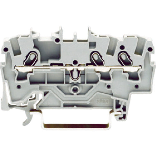 WAGO 스프링식 중계 단자대 2001 시리즈 3선식용 그레이색 2001-1301-PK 1개