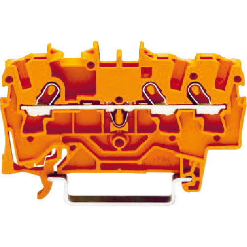 WAGO スプリング式中継端子台 2001シリーズ3線式用 橙色 2001-1302-PK 1 個