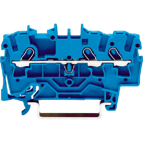 WAGO スプリング式中継端子台 2001シリーズ3線式用 青色 2001-1304-PK 1 個