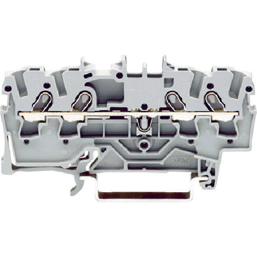 WAGO スプリング式中継端子台 2001シリーズ4線式用 グレー色 2001-1401-PK 1 個