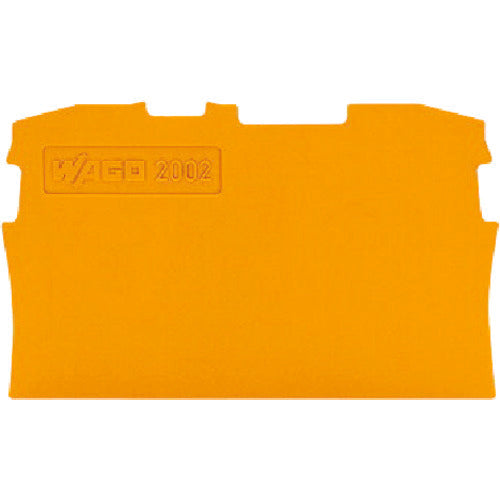 WAGO 端子台エンドプレート2001・2002・2201・2202シリーズ共用2線式 橙 10個 2002-1292-PK 1 箱