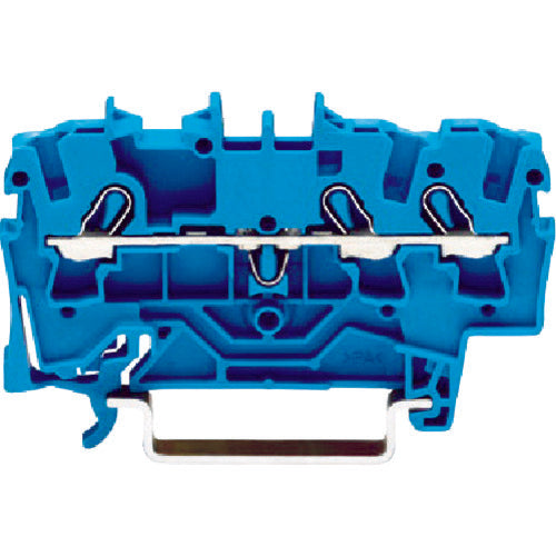 WAGO Spring Type Relay Terminal Block for 2002 Series 3-Wire Type, Blue, 2002-1304-PK, 1 Piece