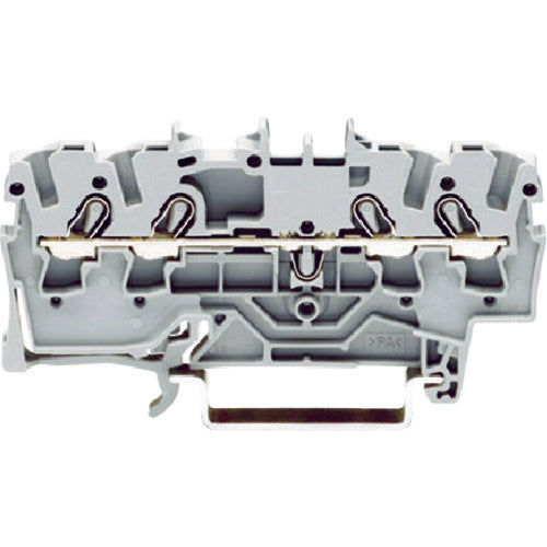 WAGO スプリング式中継端子台 2002シリーズ4線式用 グレー色 2002-1401-PK 1 個