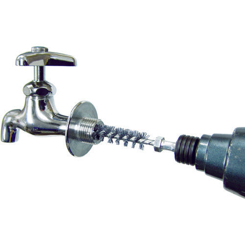 TRUSCO 六角軸付ネジリブラシ 真鍮 φ16 線径0.15 TB-6823 1 本