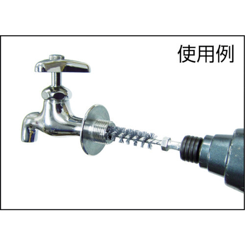 TRUSCO 六角軸付ネジリブラシ 砥粒入ナイロン φ19 線径0.61 TB-6834 1 本