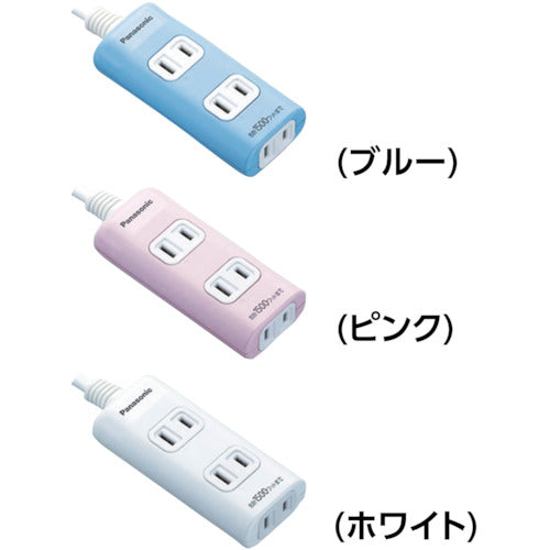 Panasonic ザ・タップQ 3コ口 1mコード付 ピンク WHA2413NP 1 個