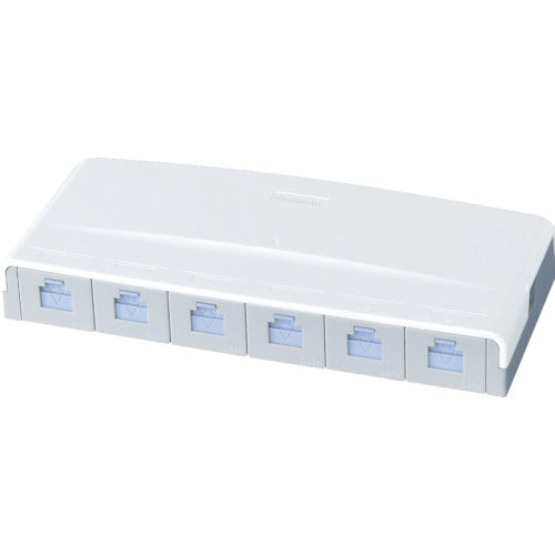 Panasonic ぐっとすシリーズ情報モジュラジャック CAT5E 露出6コ口 NR3166 1 個