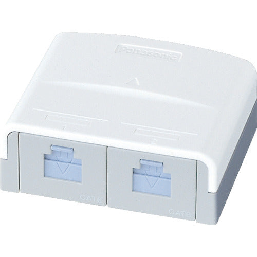 Panasonic ぐっとすシリーズ情報モジュラジャック CAT6 露出2コ口 NR3172 1 個