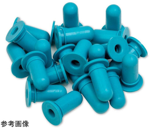 Silicone Rubber Bulb 1mL pk24 Blue 1 box (24 pieces) HS20629A 1 box (24 pieces)