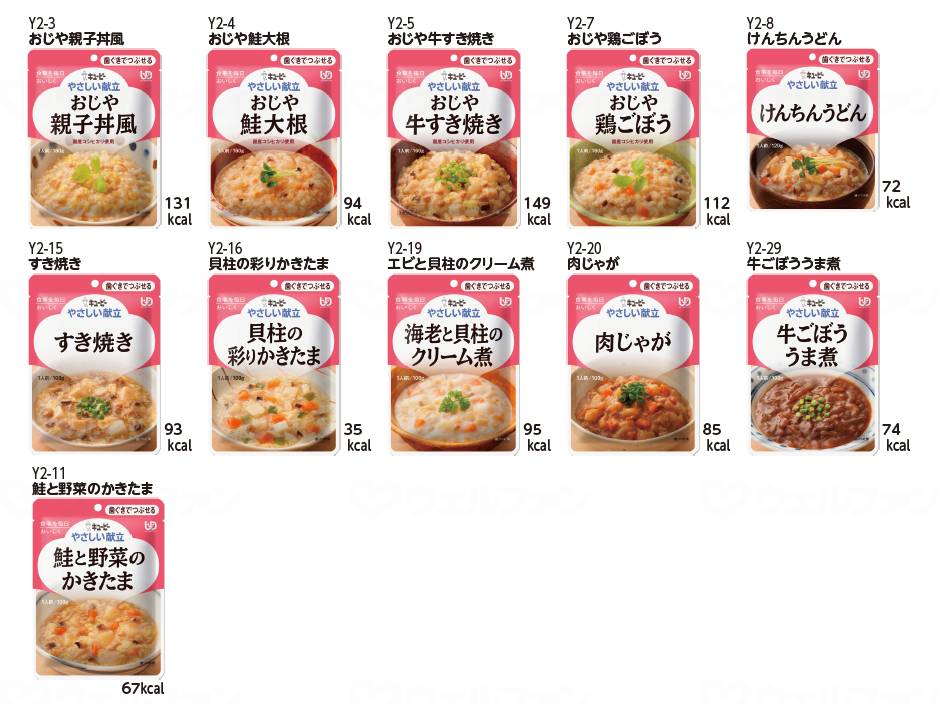 Kewpie Easy Menu II 11 types, 11 pieces set