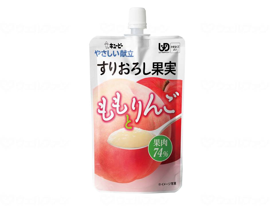 キユーピーやさしい献立すりおろし果実 個 ももとりんご