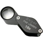 이케다 렌즈 메탈 홀더 확대경 배율 18배 7013 1개