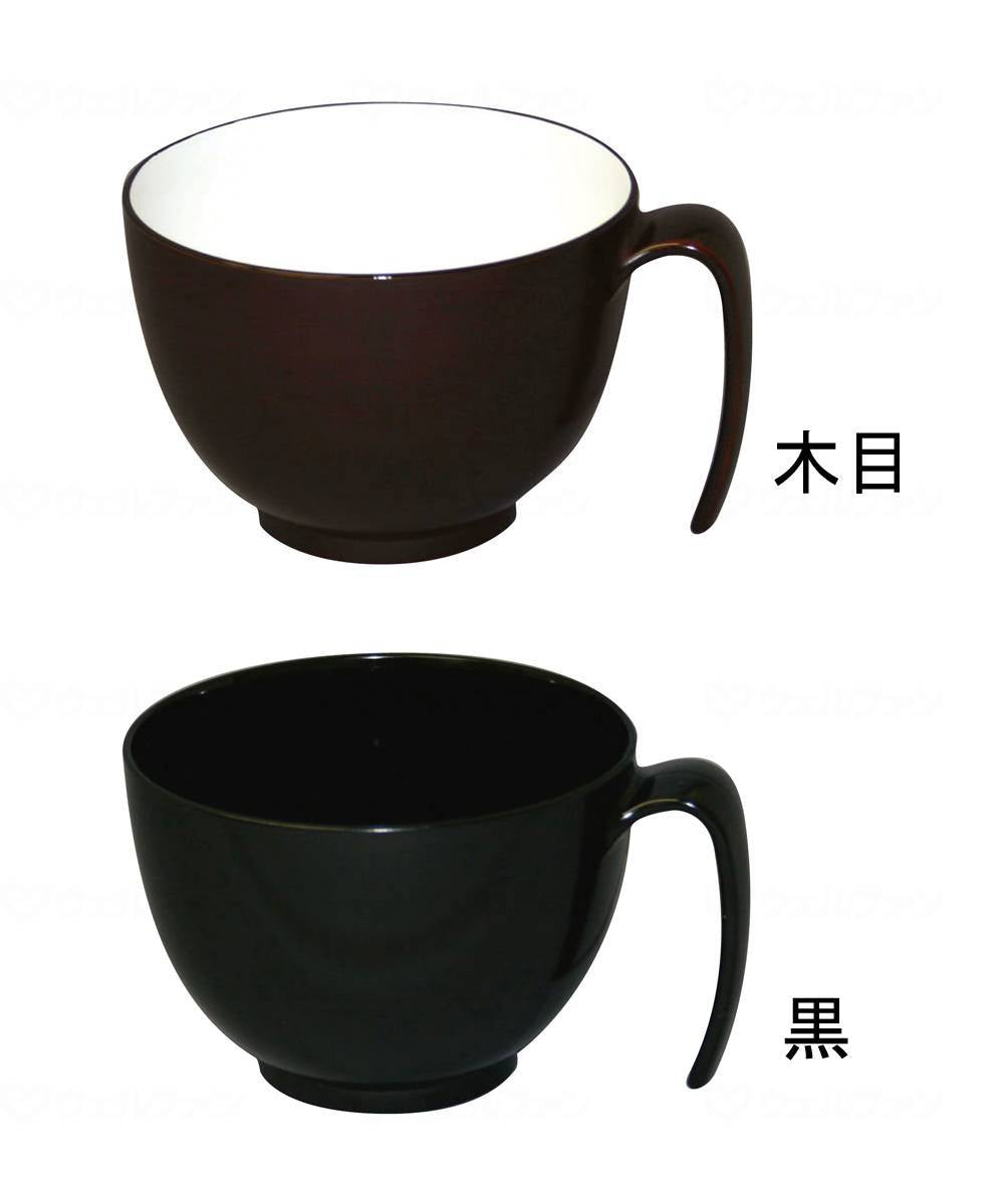 台和取っ手付どんぶり 木目