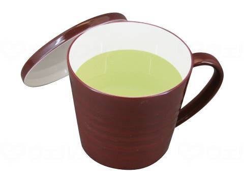 타이와 뚜껑이 달린 가벼운 머그잔