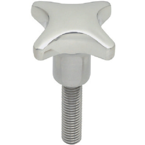 イマオ ステンレスクロスノブ(オネジ) 外径32mm ねじ径M6×1.0 CK32X20-SUS 1 個