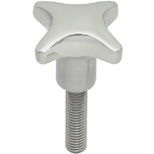 イマオ ステンレスクロスノブ(オネジ) 外径40mm ねじ径M8×1.25 CK40X30-SUS 1 個