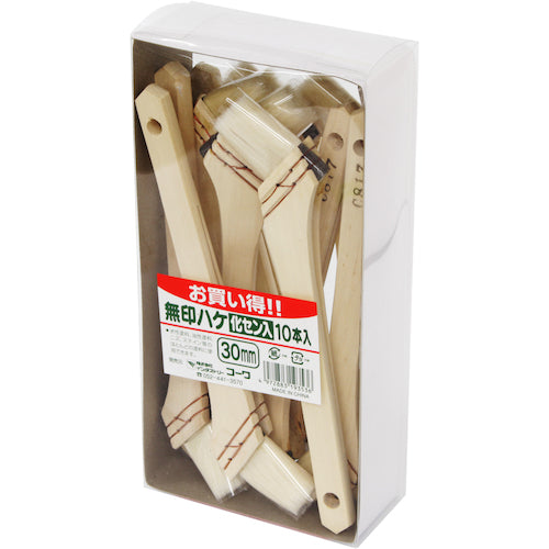 KOWA 無印ハケ(化繊入) 10本入30mm 19353 1 PK