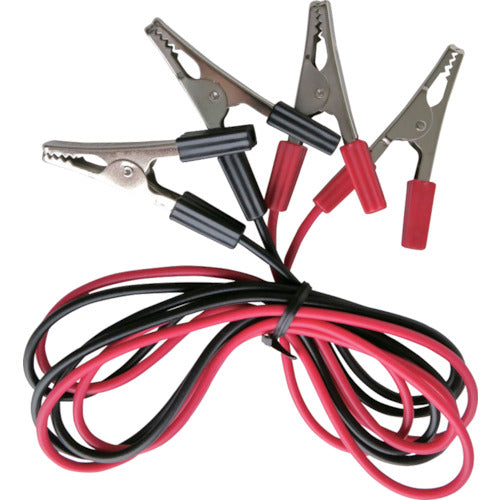 テイシン テストリード 100cm ワニ口クリップL両端付 (2本入) TLA-62 1 袋