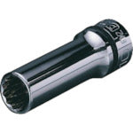 nepros 9.5sq. 딥 소켓(십이각) 대변 치수 12mm 삽입 각 9.5mm 전체 길이 55mm NB3L-12W 1개