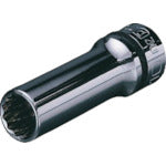 nepros 9.5sq. 딥 소켓(십이각) 대변 치수 14mm 삽입 각 9.5mm 전체 길이 60mm NB3L-14W 1개