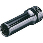 nepros 9.5sq. 딥 소켓(십이각) 대변 치수 17mm 삽입 각 9.5mm 전체 길이 60mm NB3L-17W 1개