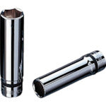 nepros 12.7sq. 딥 소켓(육각) 대변 치수 10mm 삽입 각 12.7mm 전체 길이 80mm NB4L-10 1개