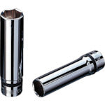 nepros 12.7sq. 딥 소켓(육각) 대변 치수 12mm 삽입 각 12.7mm 전체 길이 80mm NB4L-12 1개