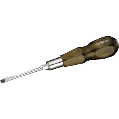 nepros Wooden Handle Driver Penetrating Type (Slotted) 8mm ND3M-08 1 piece