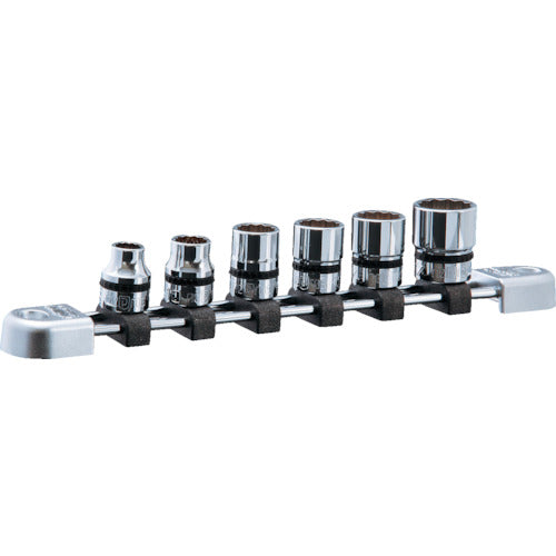 nepros 9.5sq. 소켓 세트(6코 세트) 삽입수 9.5mm 소켓 내용 8, 10, 12, 13, 14, 17mm 12각 NTB306WA 1 S