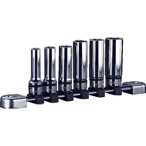 nepros 9.5sq. 딥 소켓 세트(6코조) 삽입수 9.5mm 6각 NTB3L06A 1 S
