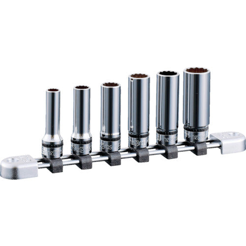 nepros 9.5sq. 딥 소켓 세트(6코조) 삽입수 9.5mm 12각 NTB3L06WA 1 S