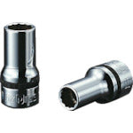 nepros 9.5sq. 세미 딥 소켓(십이각) 대변 치수 18mm 삽입 각 9.5mm 전체 길이 40mm NB3M-18W 1개