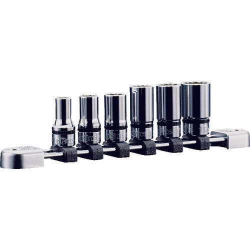 nepros 9.5sq. 세미 딥 소켓 세트 십이각 6 코 세트 NTB3M06WA 1 S