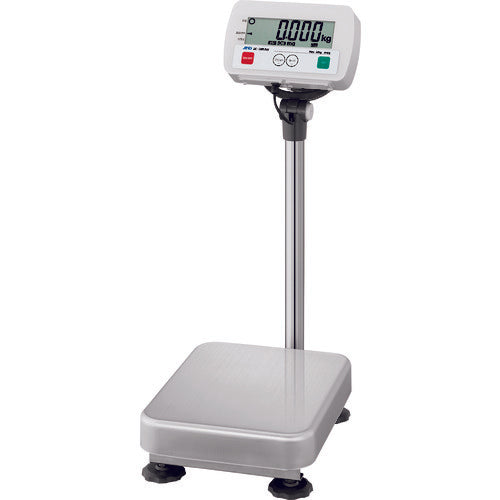 A&D 방진・방수 디지털대 저울 SC시리즈(일체형・폴 부착) 가중량 30kg 최소 표시 5g 계량 접시 치수 W300×D380mm SC30KAM 1대