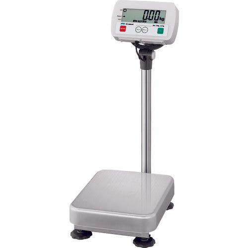 A&D 방진・방수 디지털대 저울 SC시리즈(일체형・폴 부착) 계량 60kg 최소 표시 10g 계량 접시 치수 W300×D380mm SC60KAM 1대